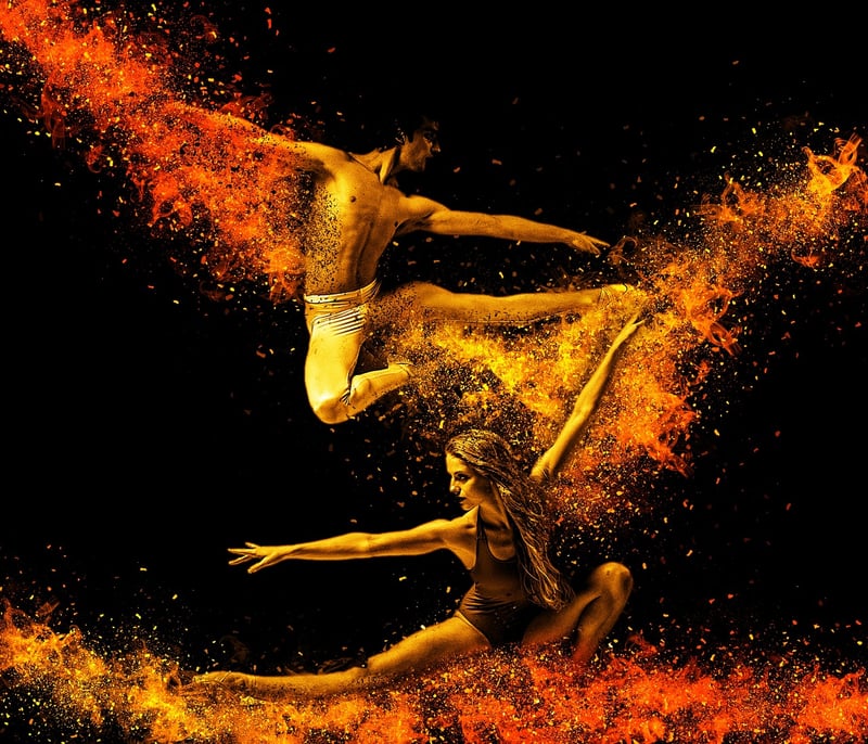 Acrobats performing